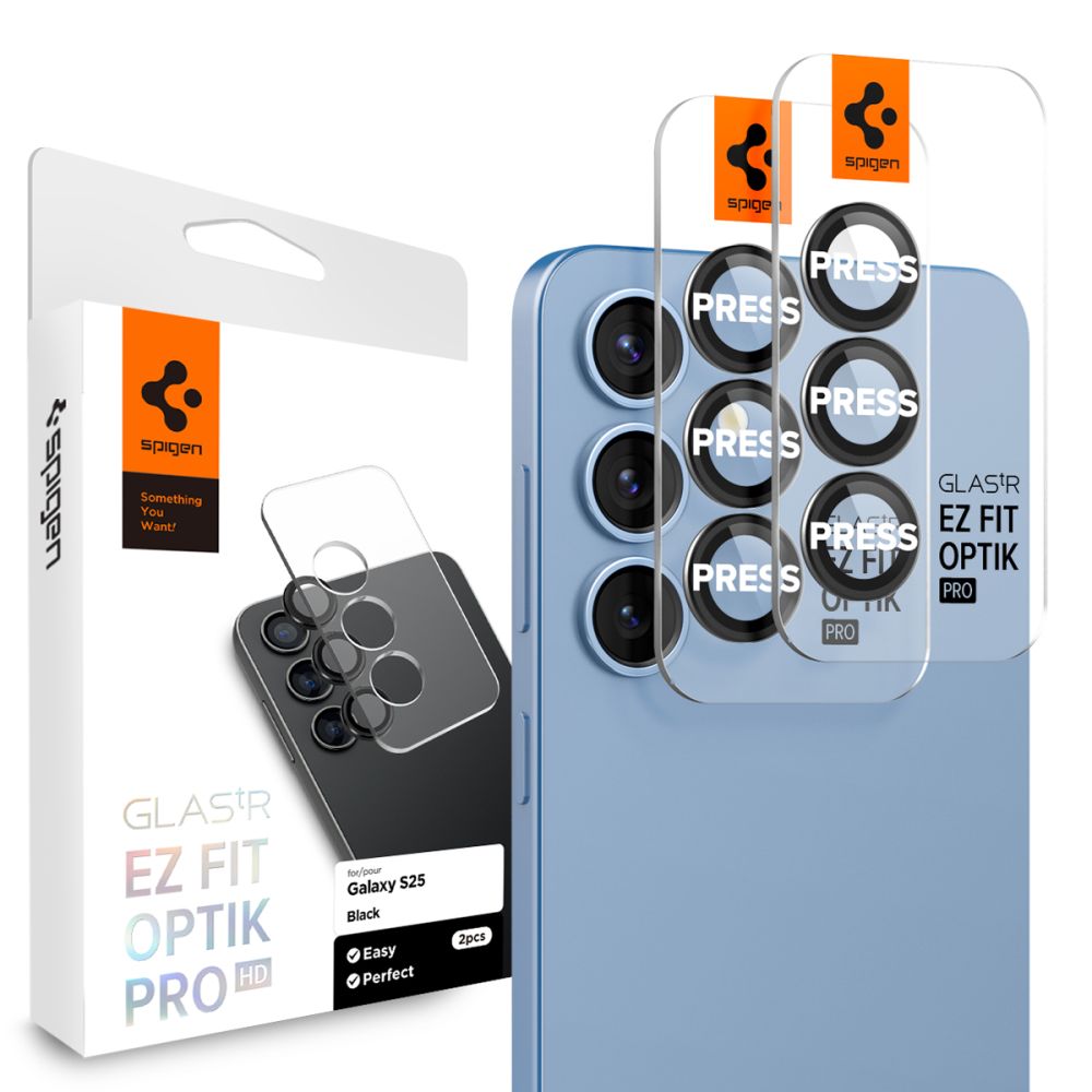 EZ Fit Optik Lens Protector Samsung Galaxy S25 (2 piezas) Black