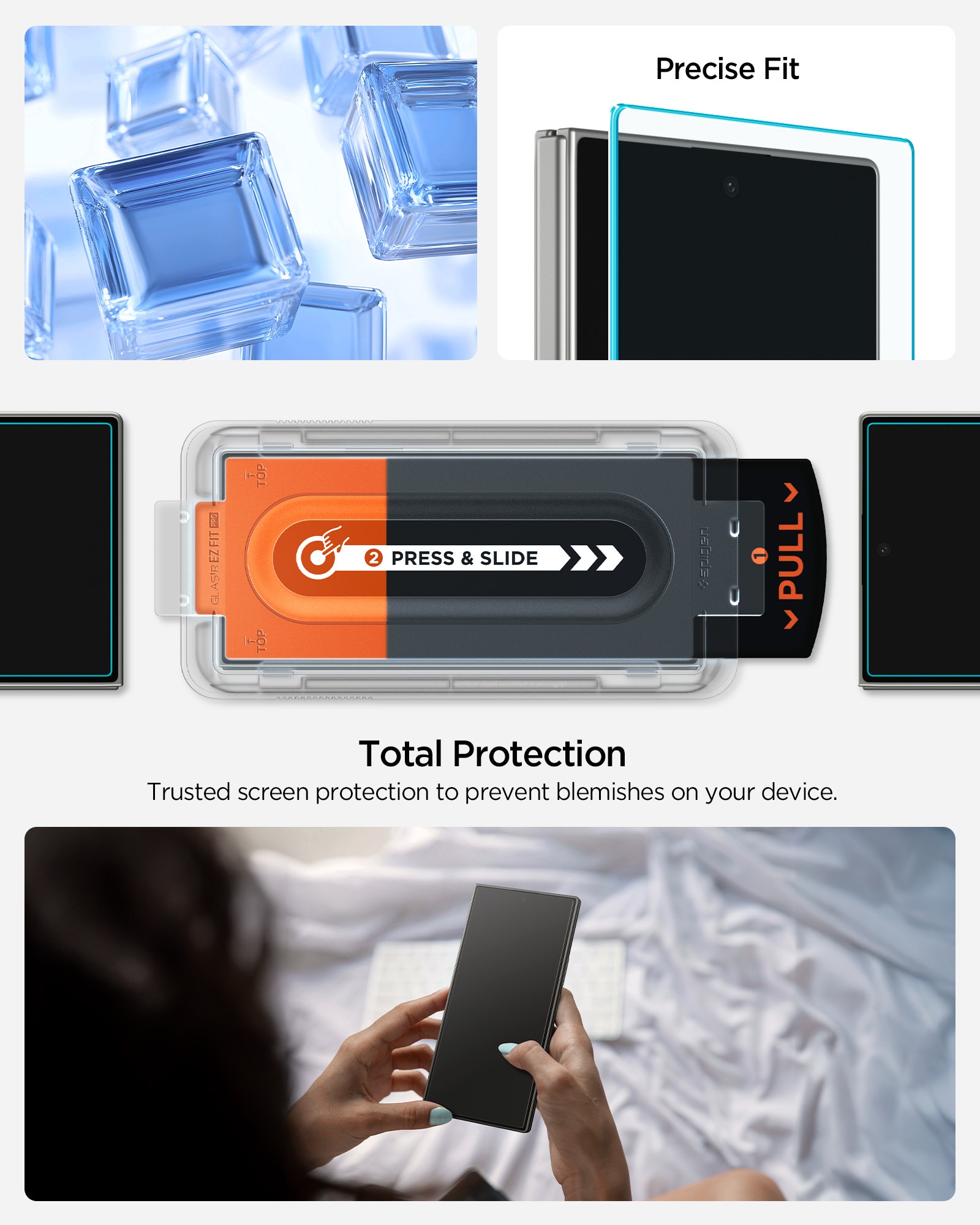 Cover Screen Protector GLAS.tR EZ Fit (2 piezas) Samsung Galaxy Z Fold 7