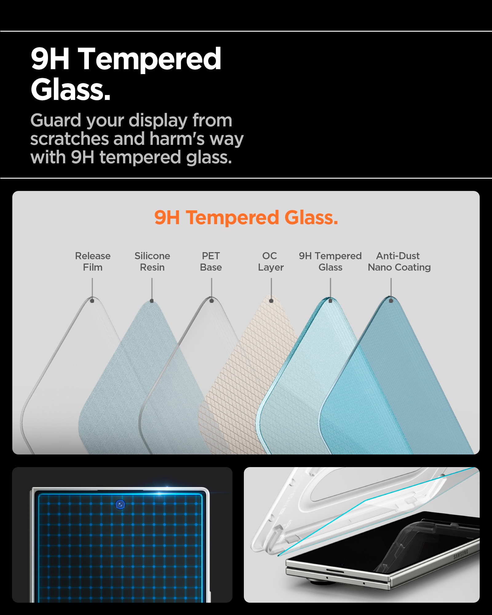 Cover Screen Protector GLAS.tR EZ Fit (2 piezas) Samsung Galaxy Z Fold 7