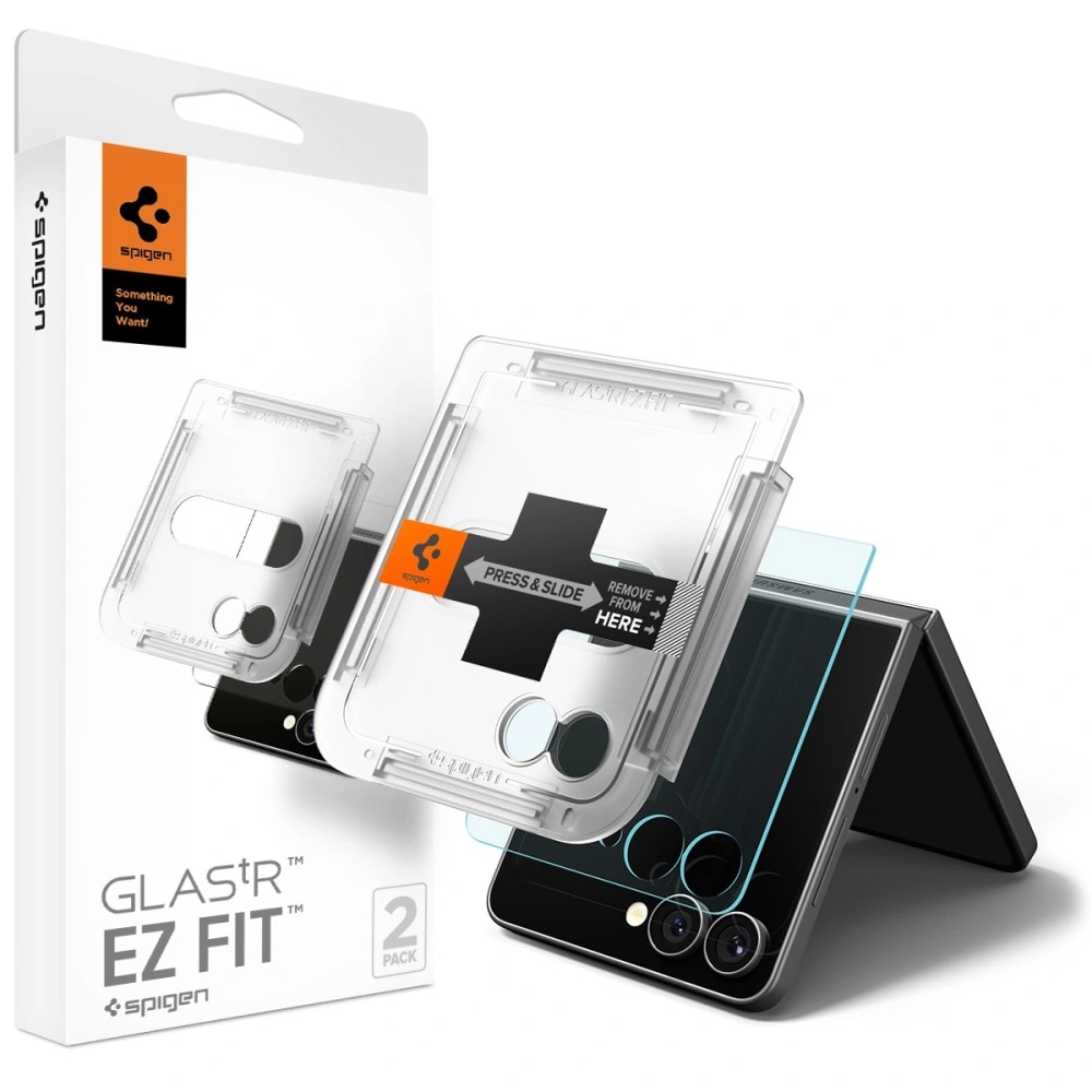 Cover Screen Protector GLAS.tR EZ Fit (2 piezas) Samsung Galaxy Z Flip 7