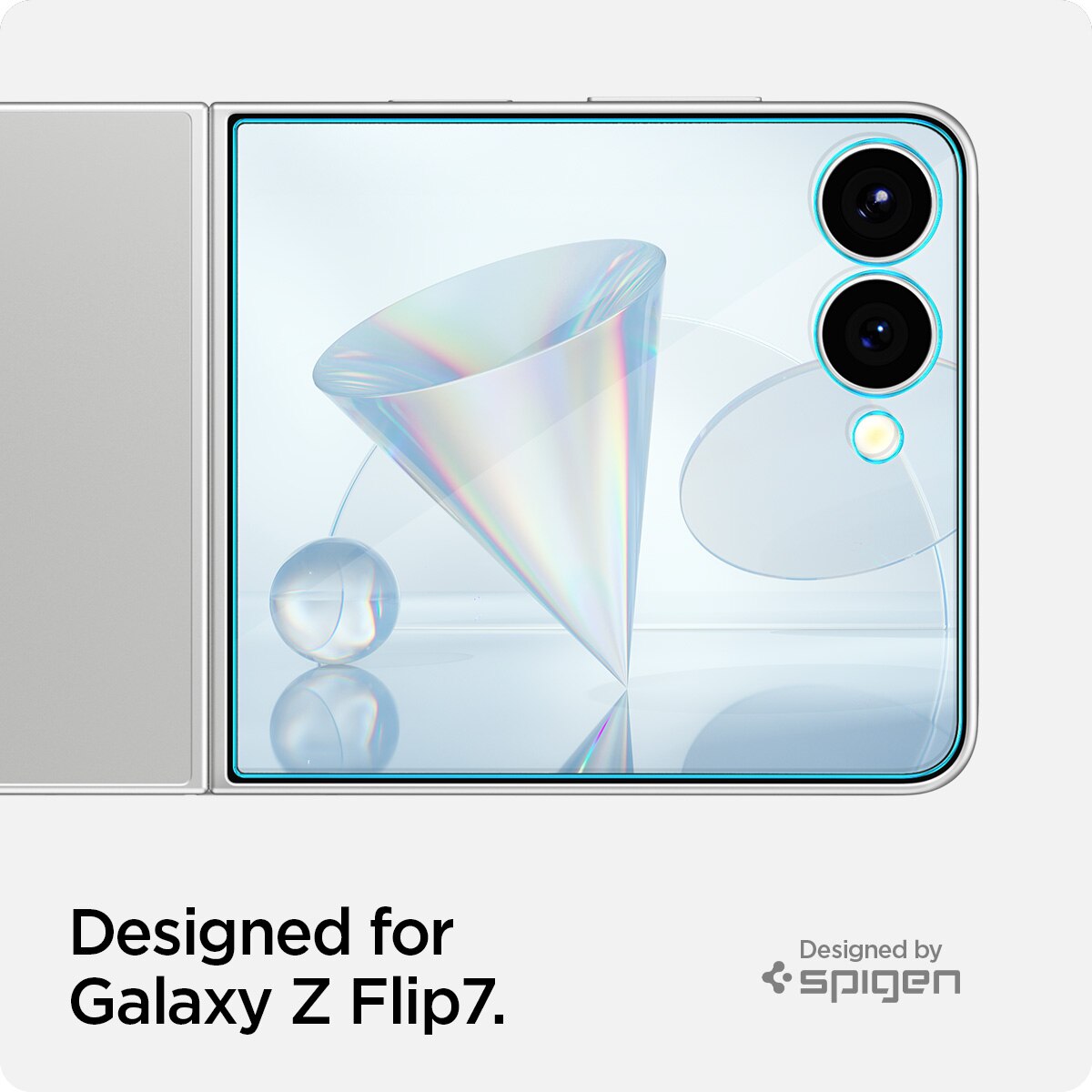 Cover Screen Protector GLAS.tR EZ Fit (2 piezas) Samsung Galaxy Z Flip 7