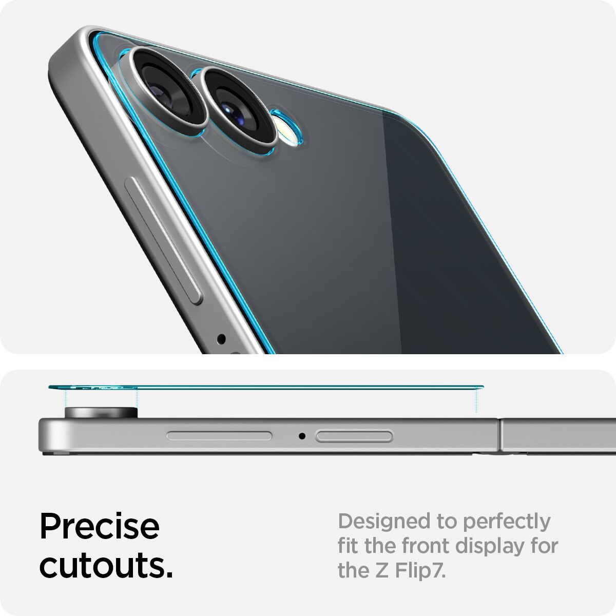 Cover Screen Protector GLAS.tR EZ Fit (2 piezas) Samsung Galaxy Z Flip 7
