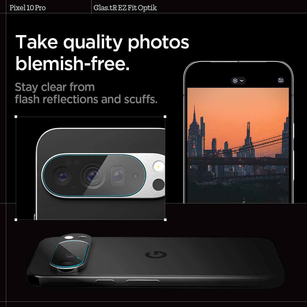 EZ Fit Optik Lens Protector Google Pixel 10 Pro (2 piezas)