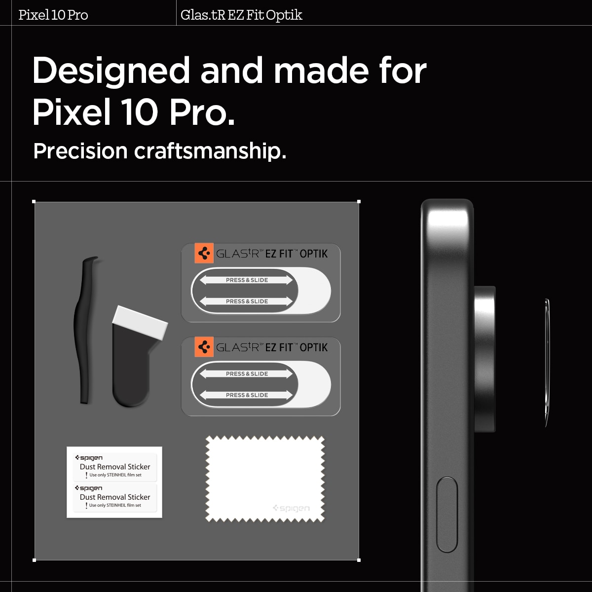 EZ Fit Optik Lens Protector Google Pixel 10 Pro (2 piezas)