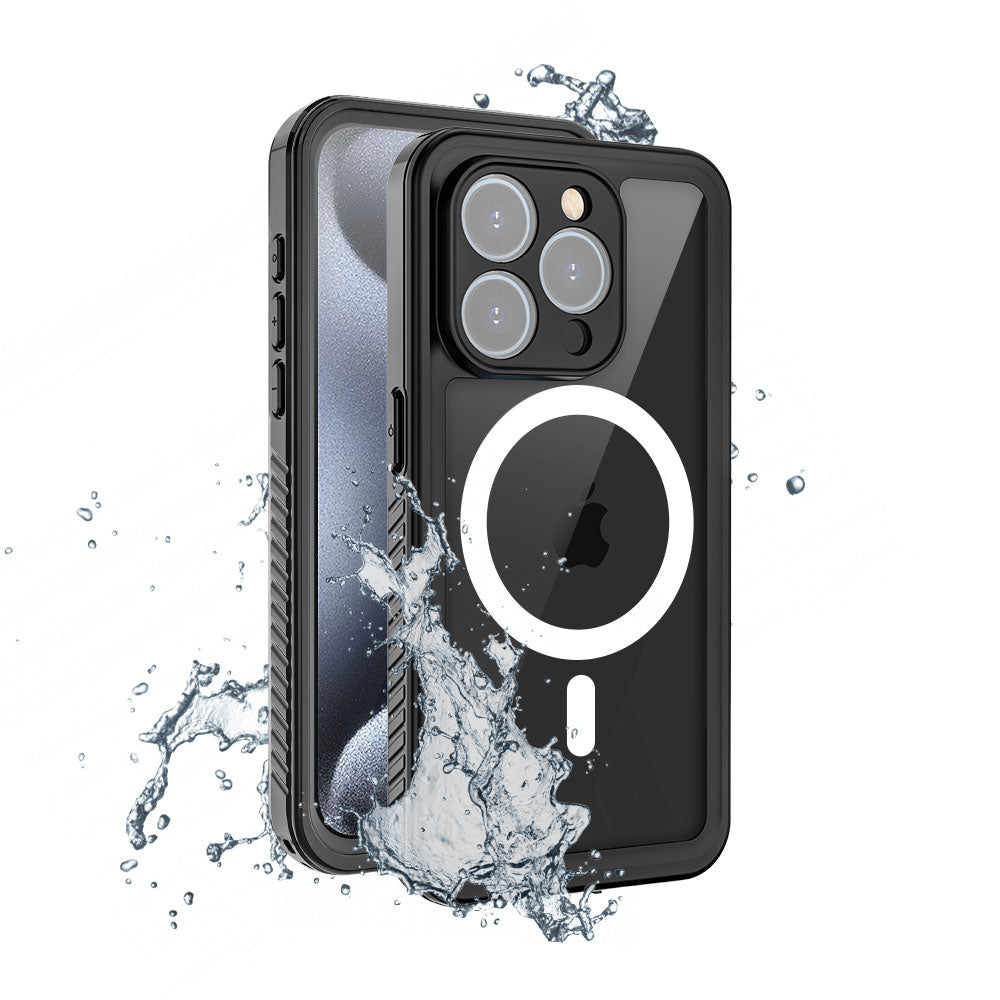 Funda AMN Waterproof MagSafe iPhone 15 Pro Black
