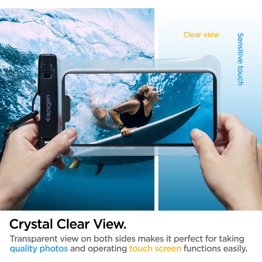 Funda A601 Universal Waterproof Crystal Clear