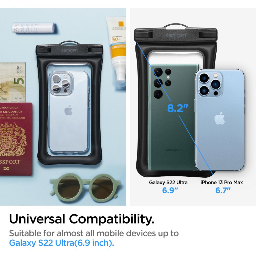 Funda A610 Universal Waterproof Float Black