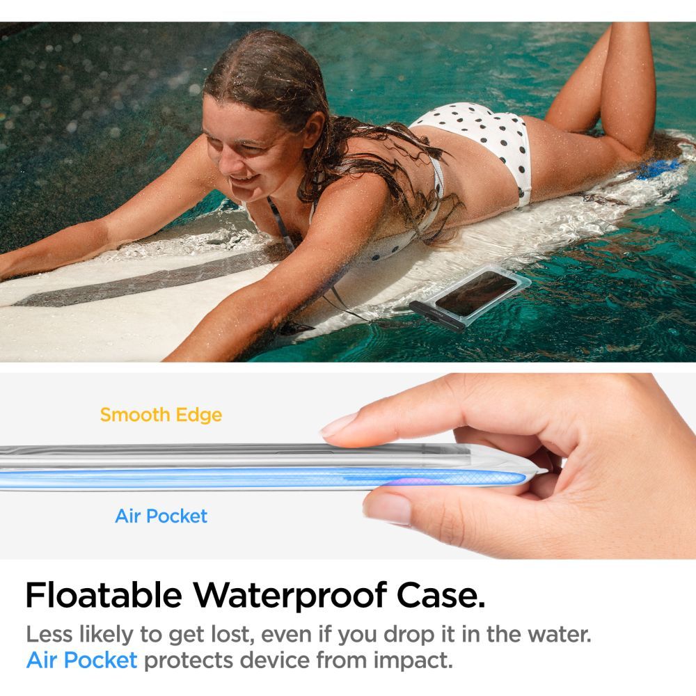 Funda A610 Universal Waterproof Float Crystal Clear