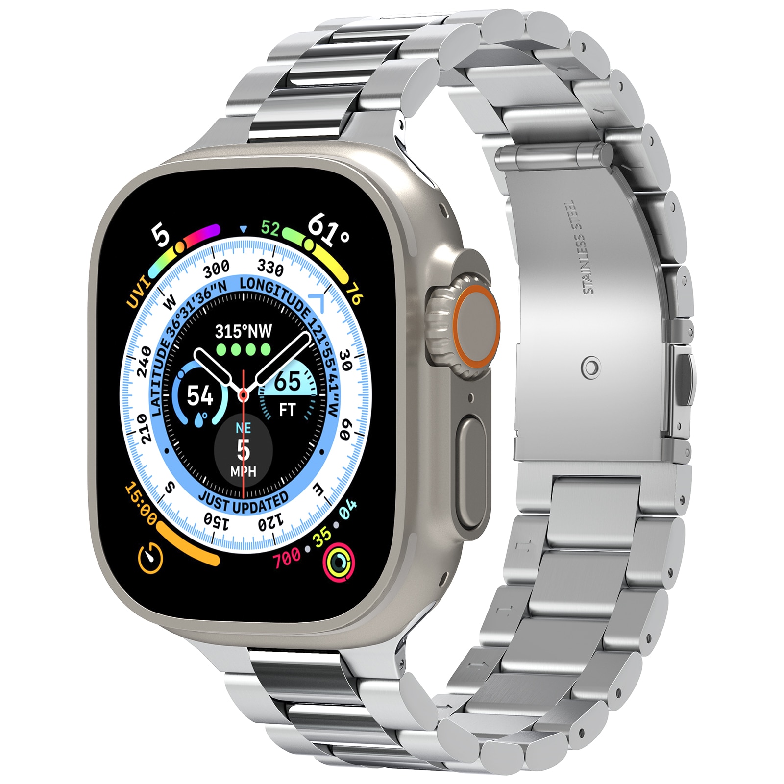 Correa Mordern Fit 316L Apple Watch SE 44mm Plata