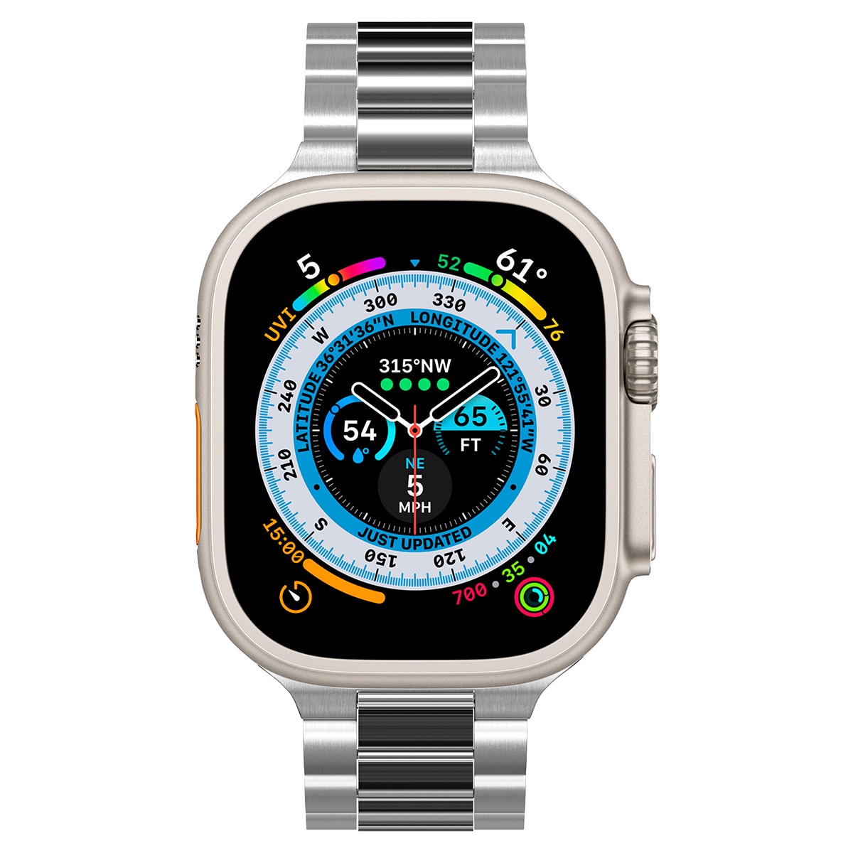 Correa Mordern Fit 316L Apple Watch 44mm Plata