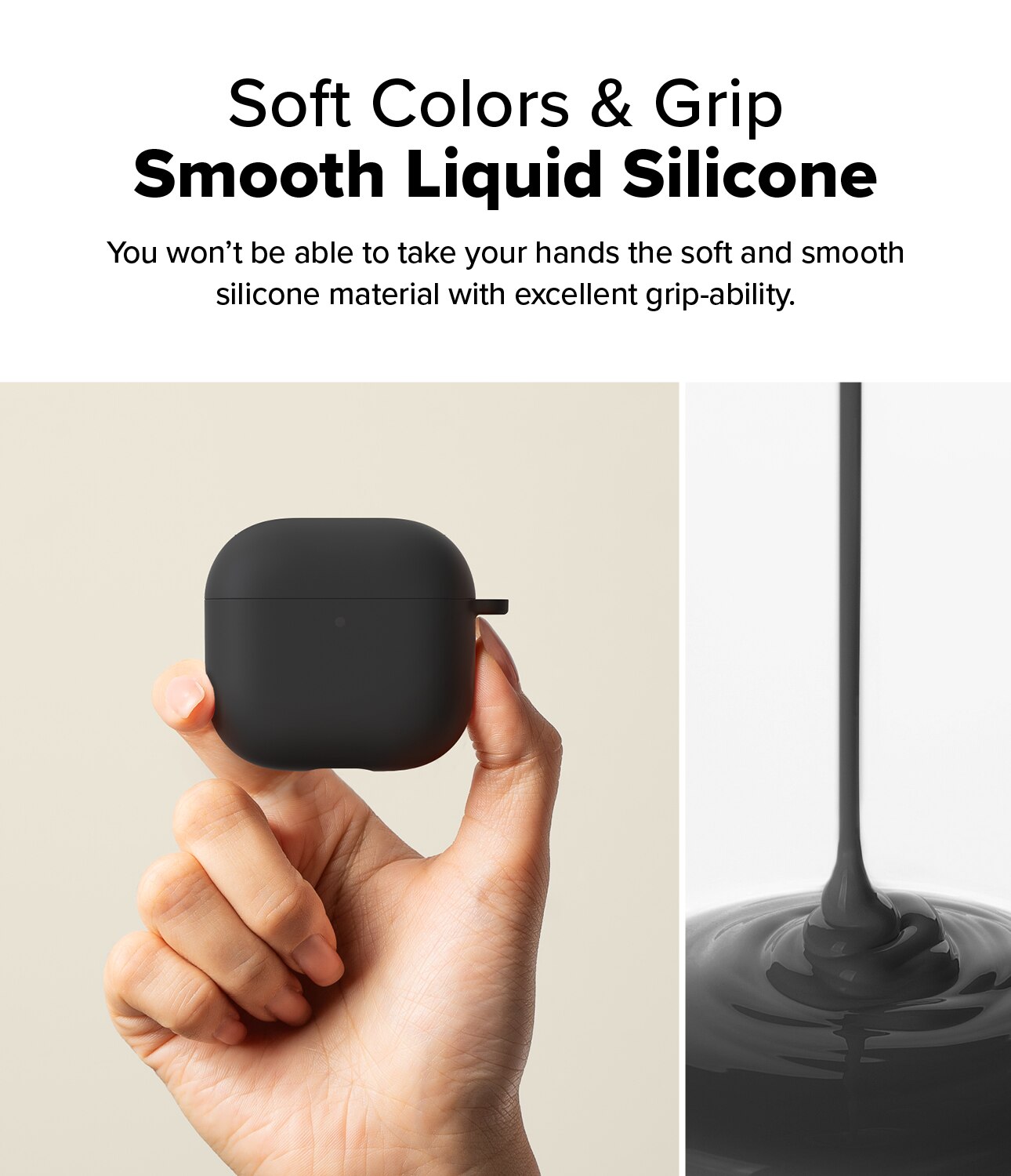 Silicone Funda Apple AirPods 4 Black