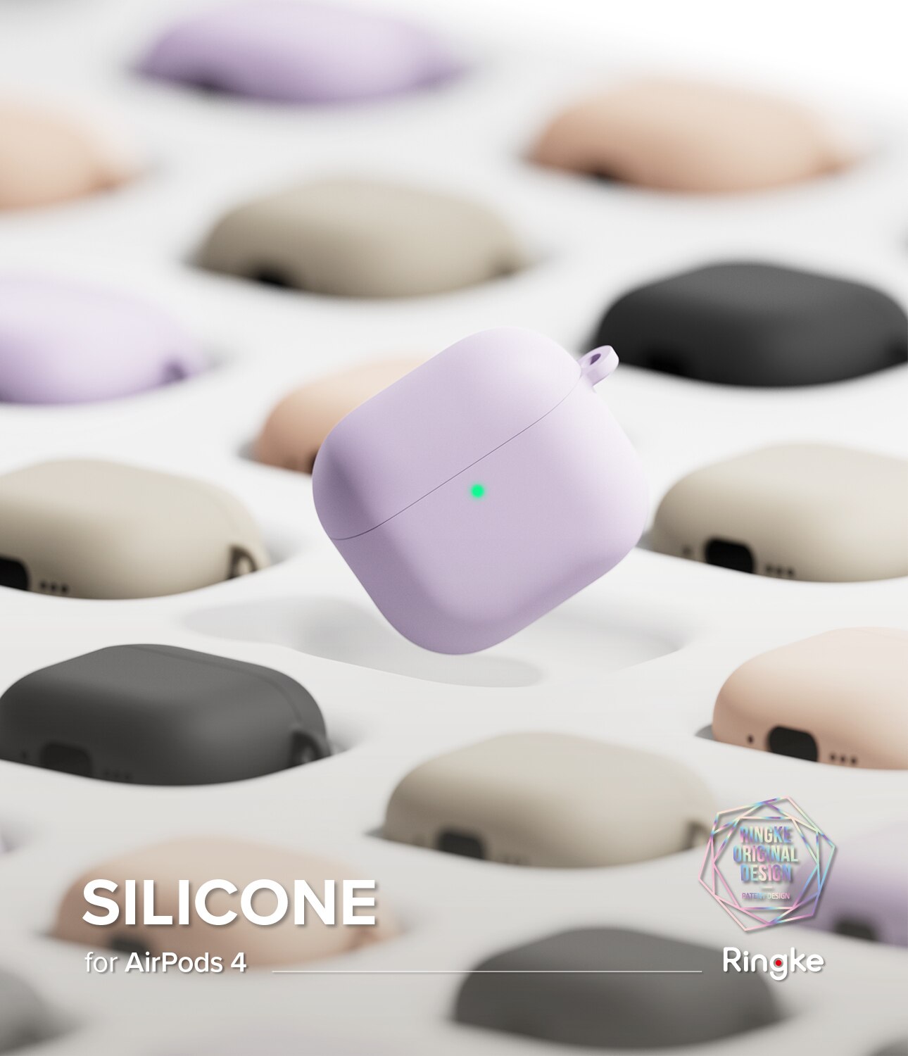 Silicone Funda Apple AirPods 4 Pink Sand