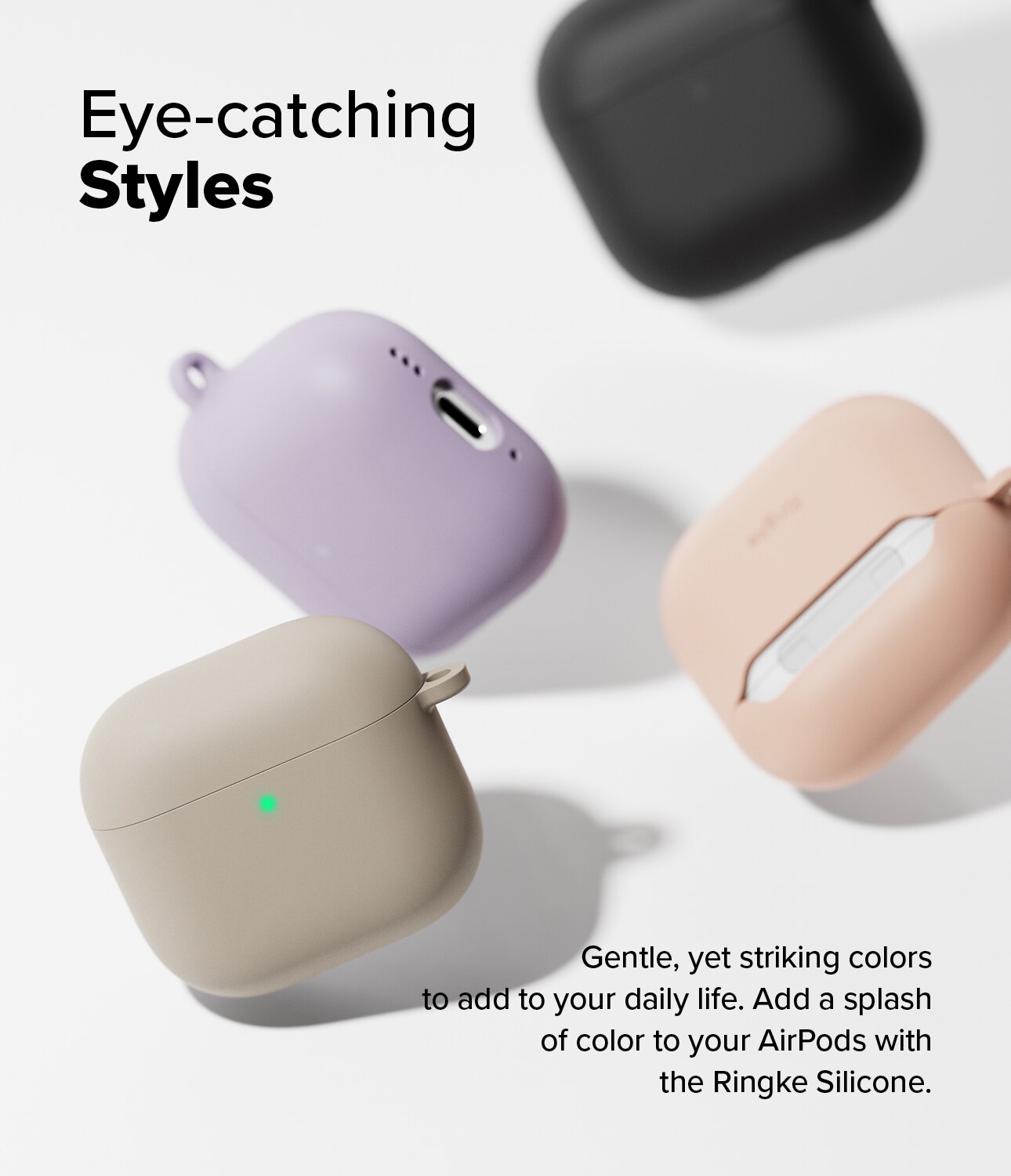 Silicone Funda Apple AirPods 4 Pink Sand