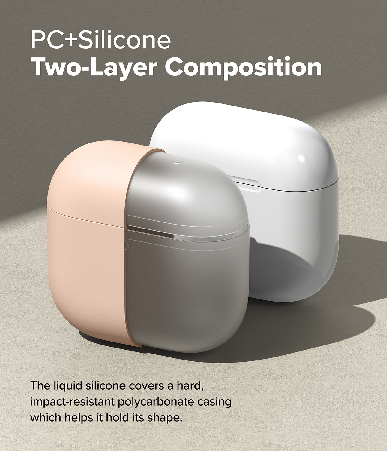 Silicone Funda Apple AirPods 4 Pink Sand