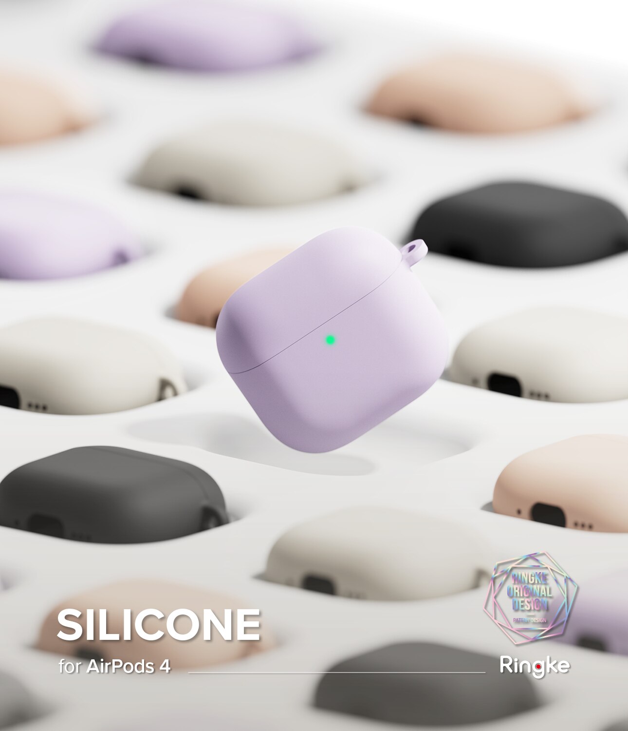 Silicone Funda Apple AirPods 4 Stone