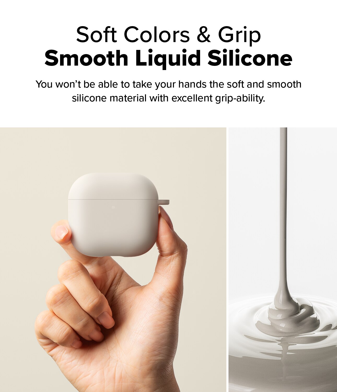 Silicone Funda Apple AirPods 4 Stone