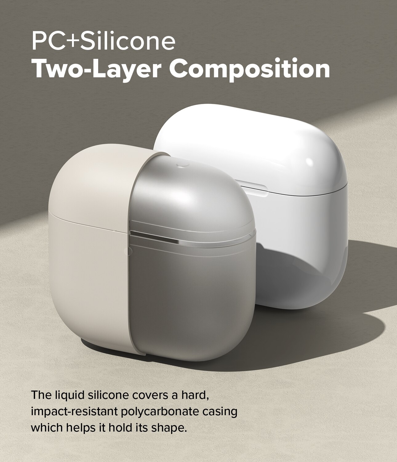 Silicone Funda Apple AirPods 4 Stone