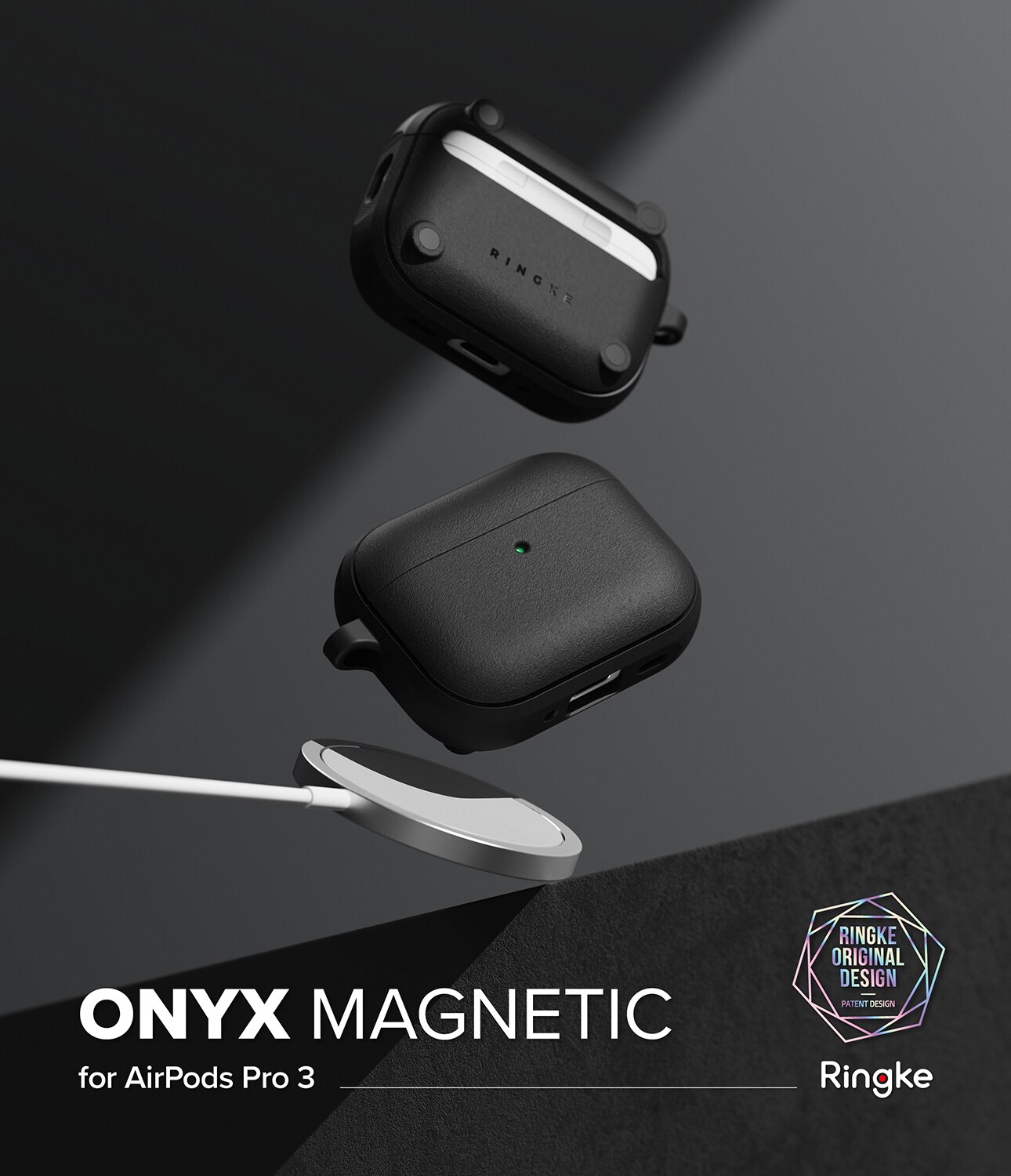Funda Onyx Magnetic Apple AirPods Pro 3 Negro