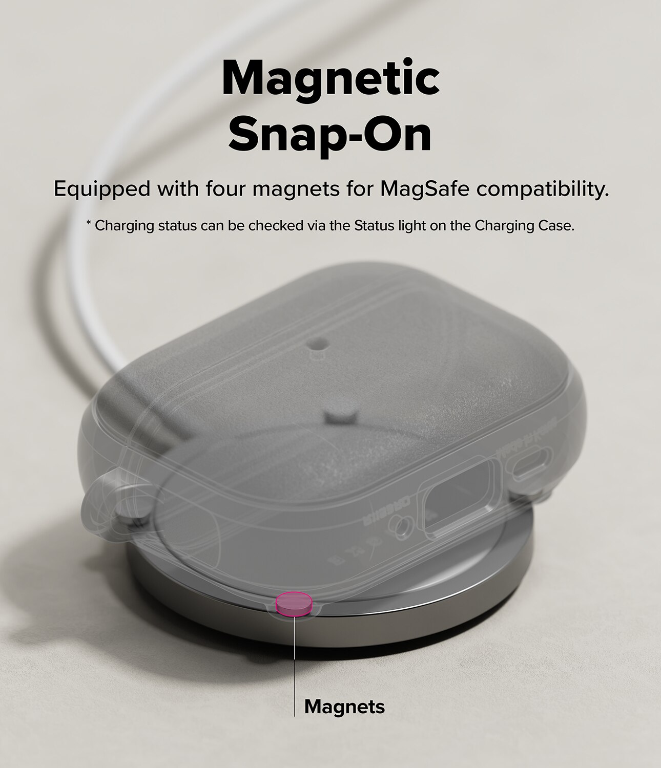 Funda Onyx Magnetic Apple AirPods Pro 3 Negro
