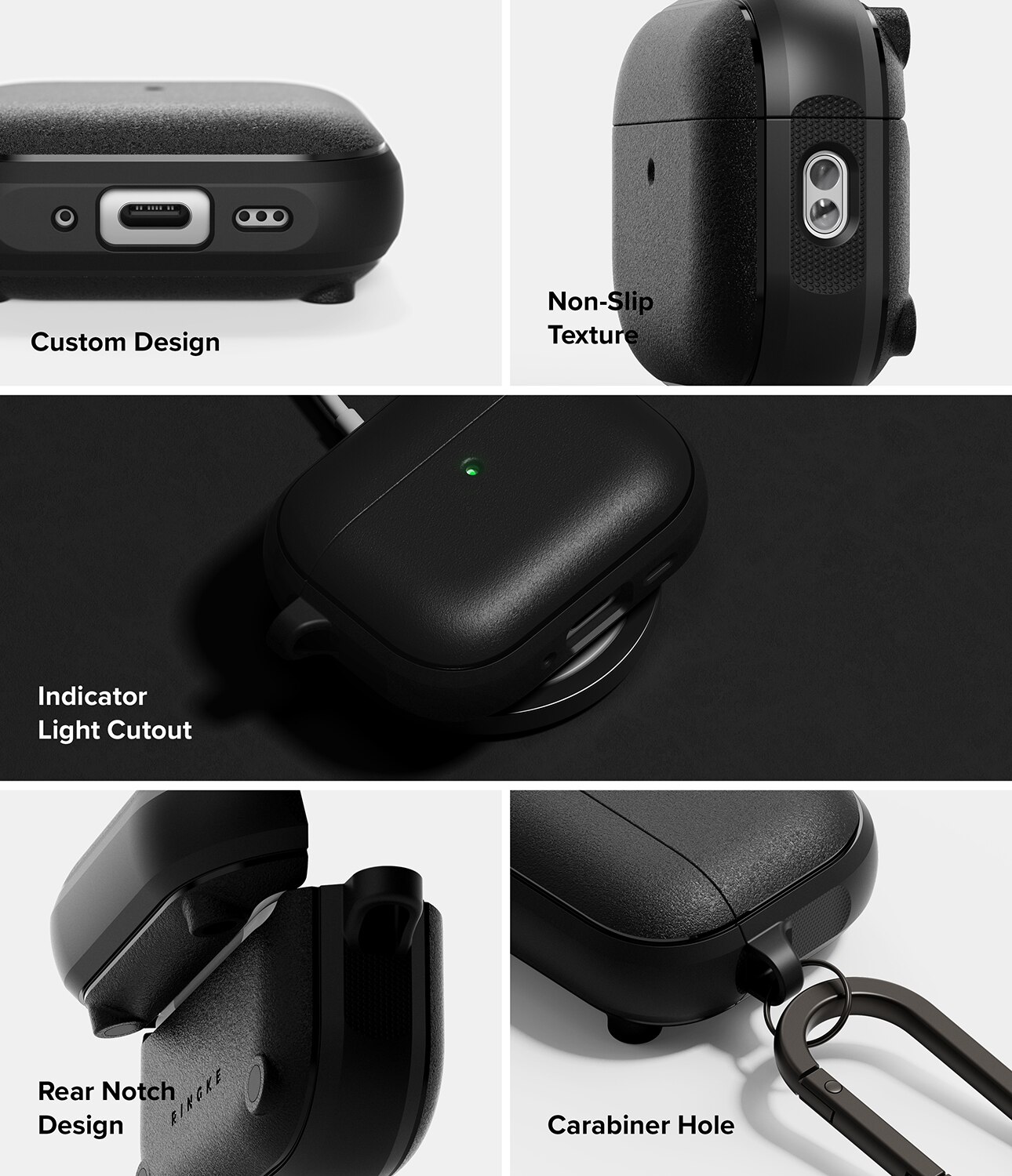Funda Onyx Magnetic Apple AirPods Pro 3 Negro
