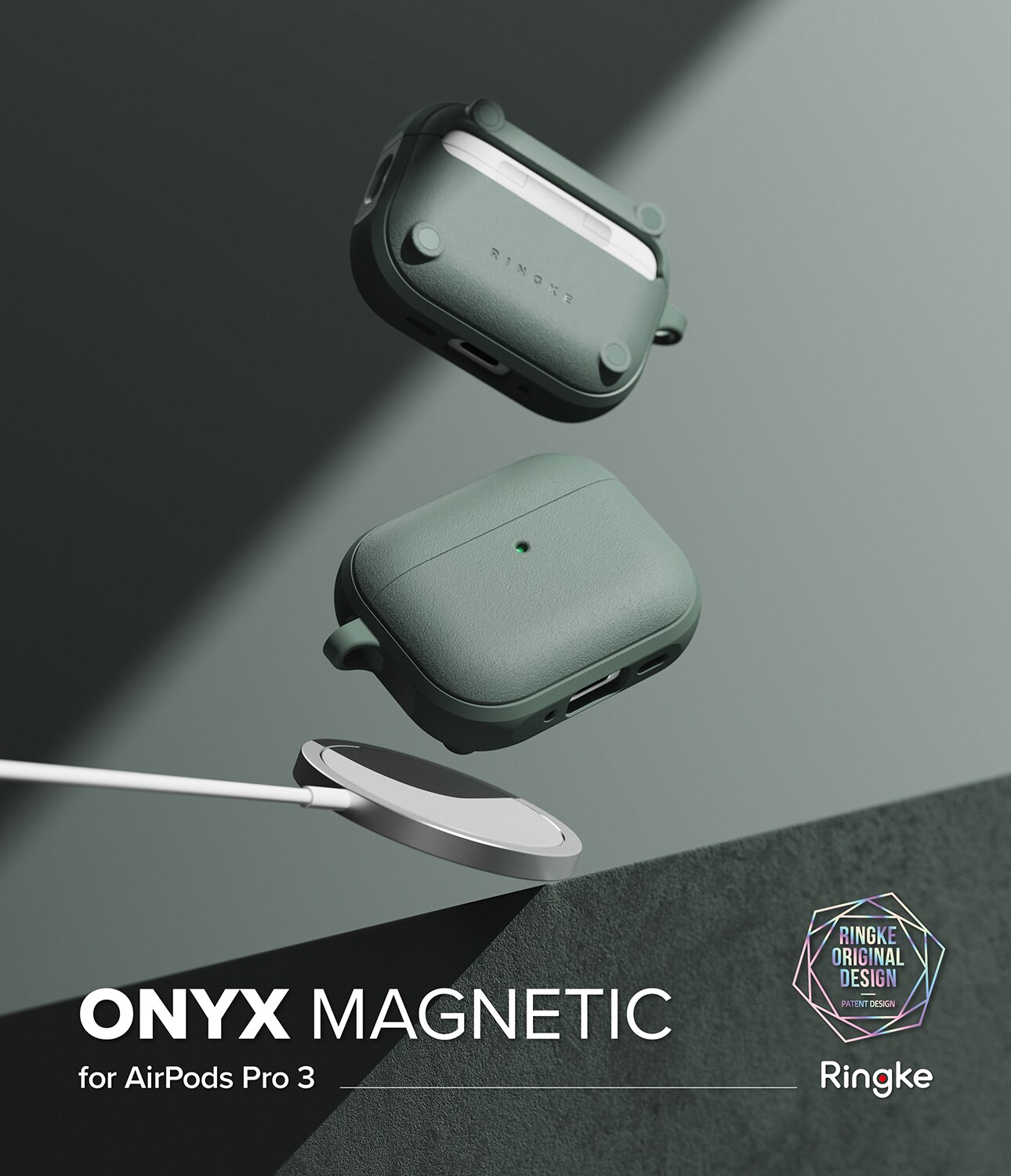 Funda Onyx Magnetic Apple AirPods Pro 3 Sage Green