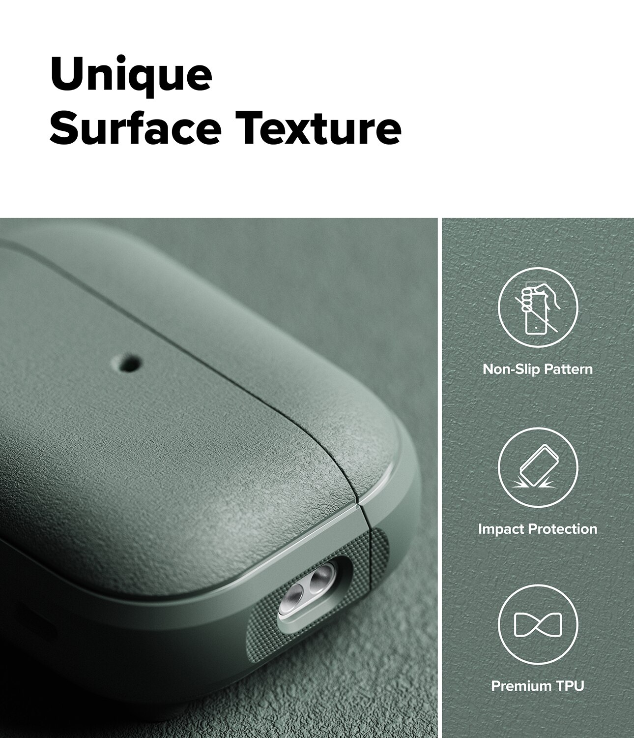 Funda Onyx Magnetic Apple AirPods Pro 3 Sage Green