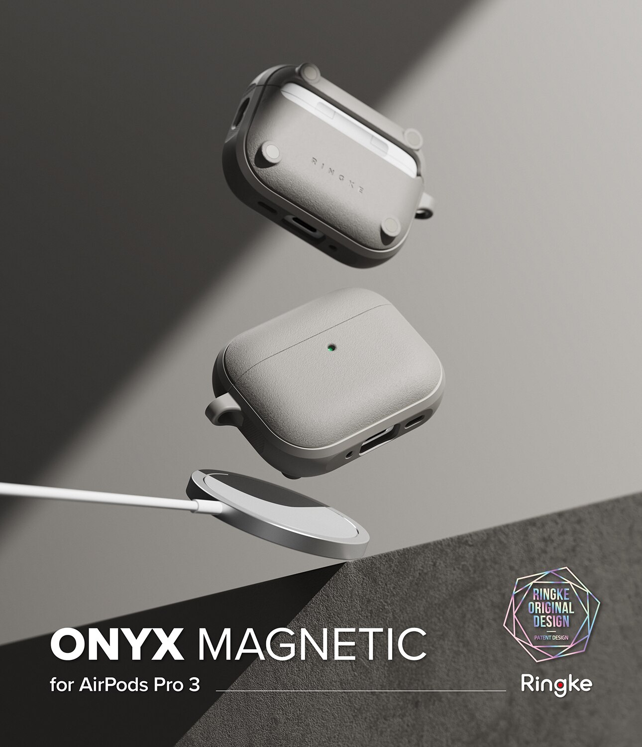 Funda Onyx Magnetic Apple AirPods Pro 3 Warm Gray