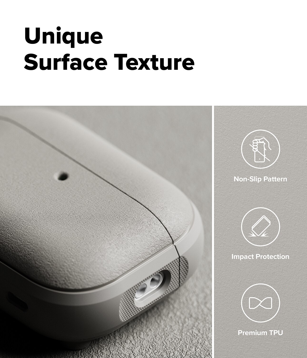 Funda Onyx Magnetic Apple AirPods Pro 3 Warm Gray