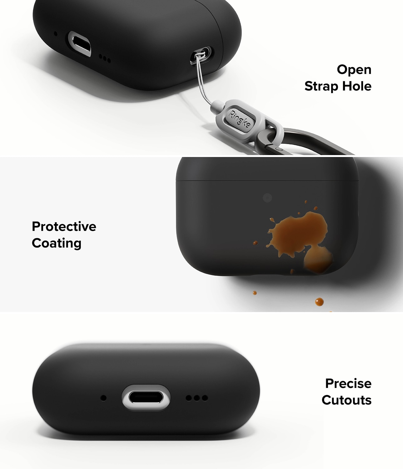 Silicone Funda Apple AirPods Pro 3 Black