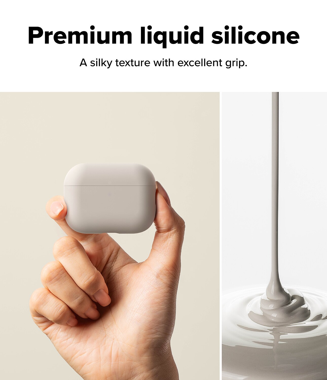 Silicone Funda Apple AirPods Pro 3 Stone