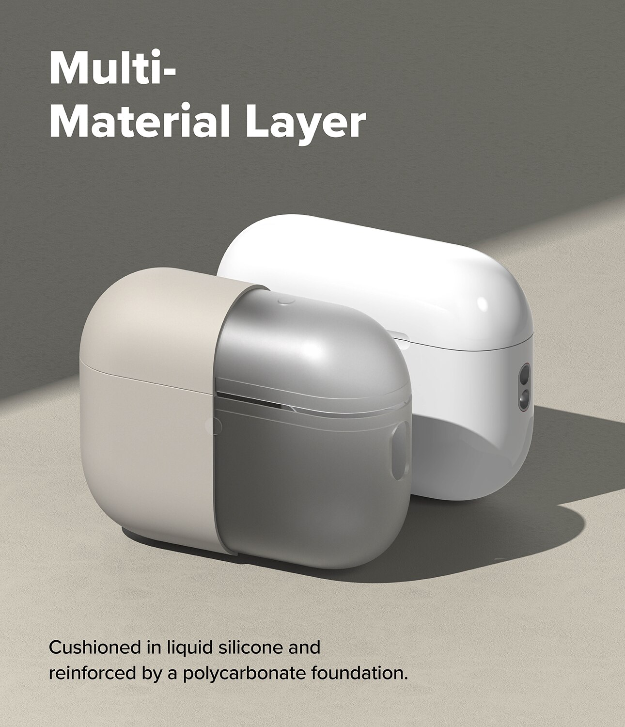Silicone Funda Apple AirPods Pro 3 Stone