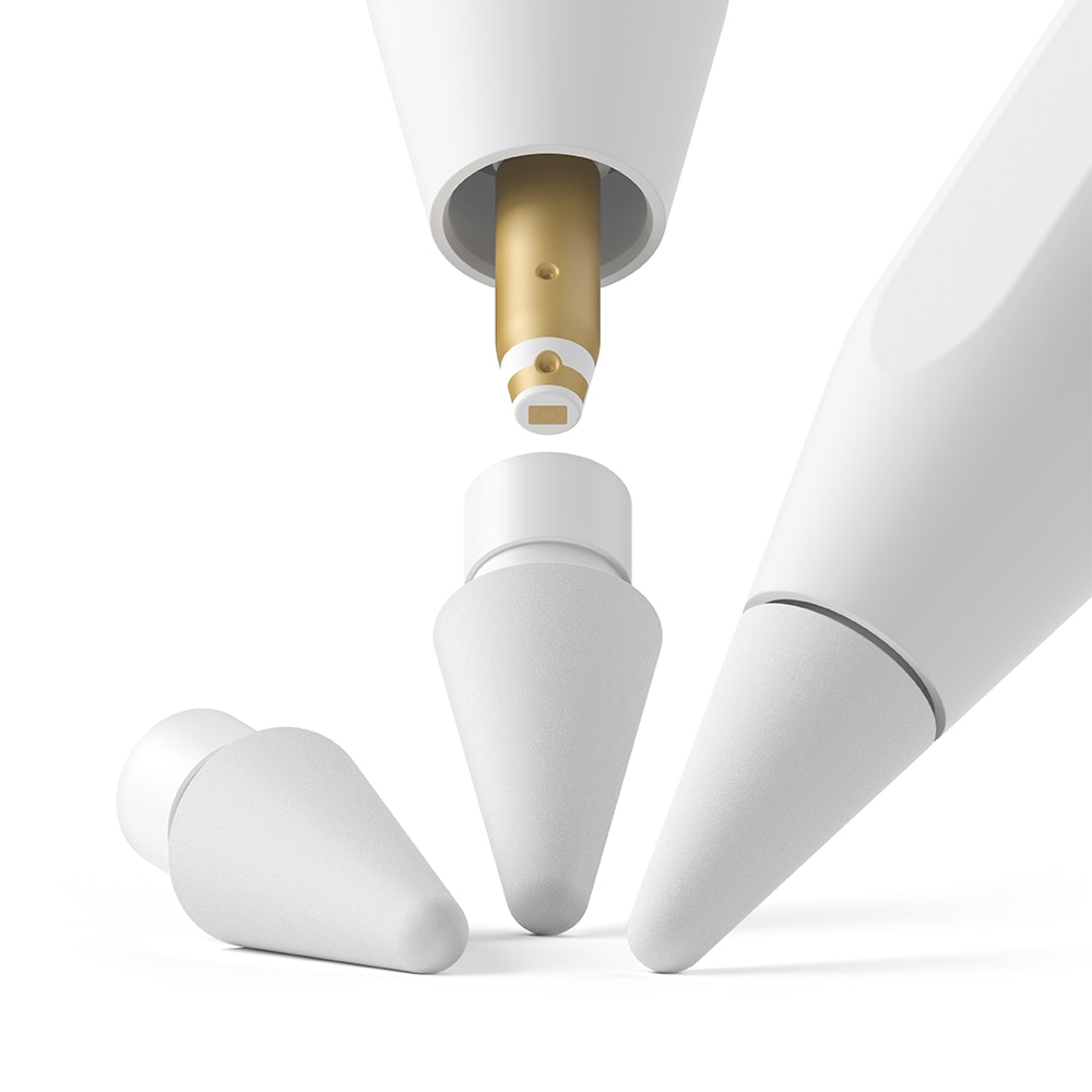 2B Tip Apple Pencil (3 piezas) blanco