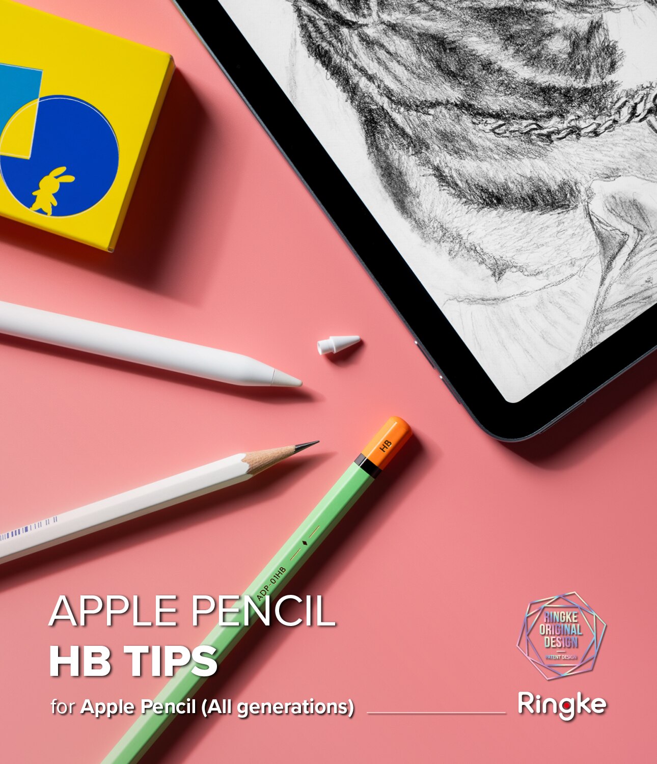 HB Tip Apple Pencil (3 piezas) blanco
