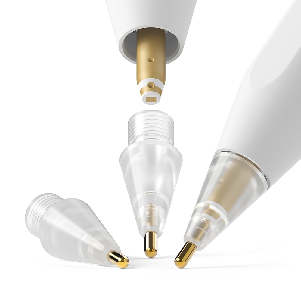 Metal Tip Apple Pencil (3 piezas) blanco