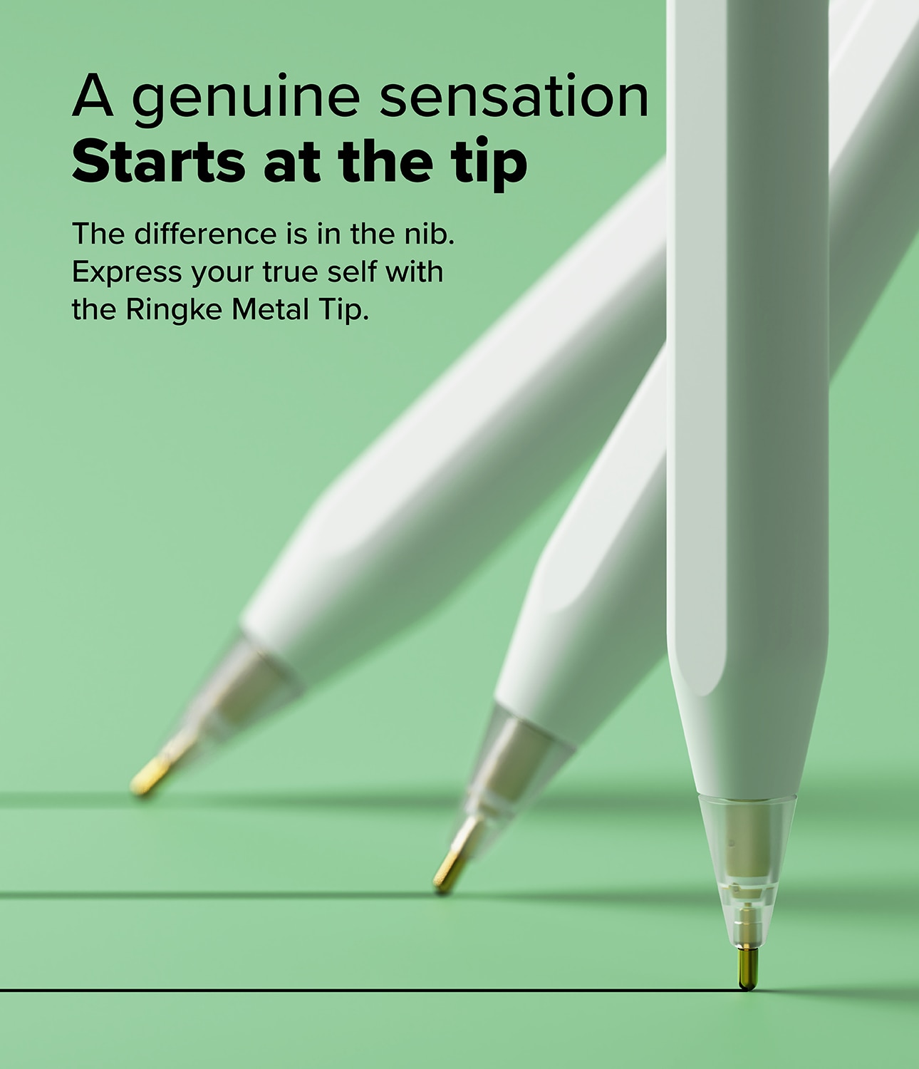 Metal Tip Apple Pencil (3 piezas) blanco