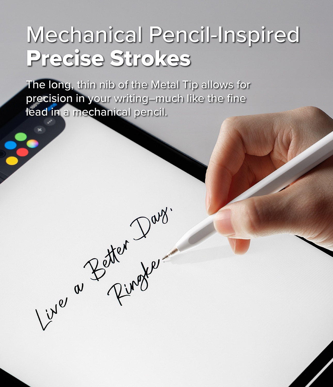 Metal Tip Apple Pencil (3 piezas) blanco