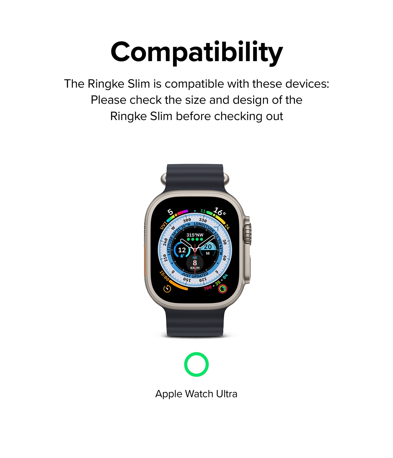 Funda Slim (2 piezas) Apple Watch Ultra 49mm 1st Gen Multi color/patrón