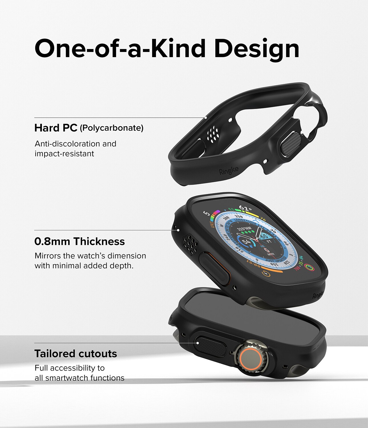 Funda Slim (2 piezas) Apple Watch Ultra 49mm 1st Gen Multi color/patrón