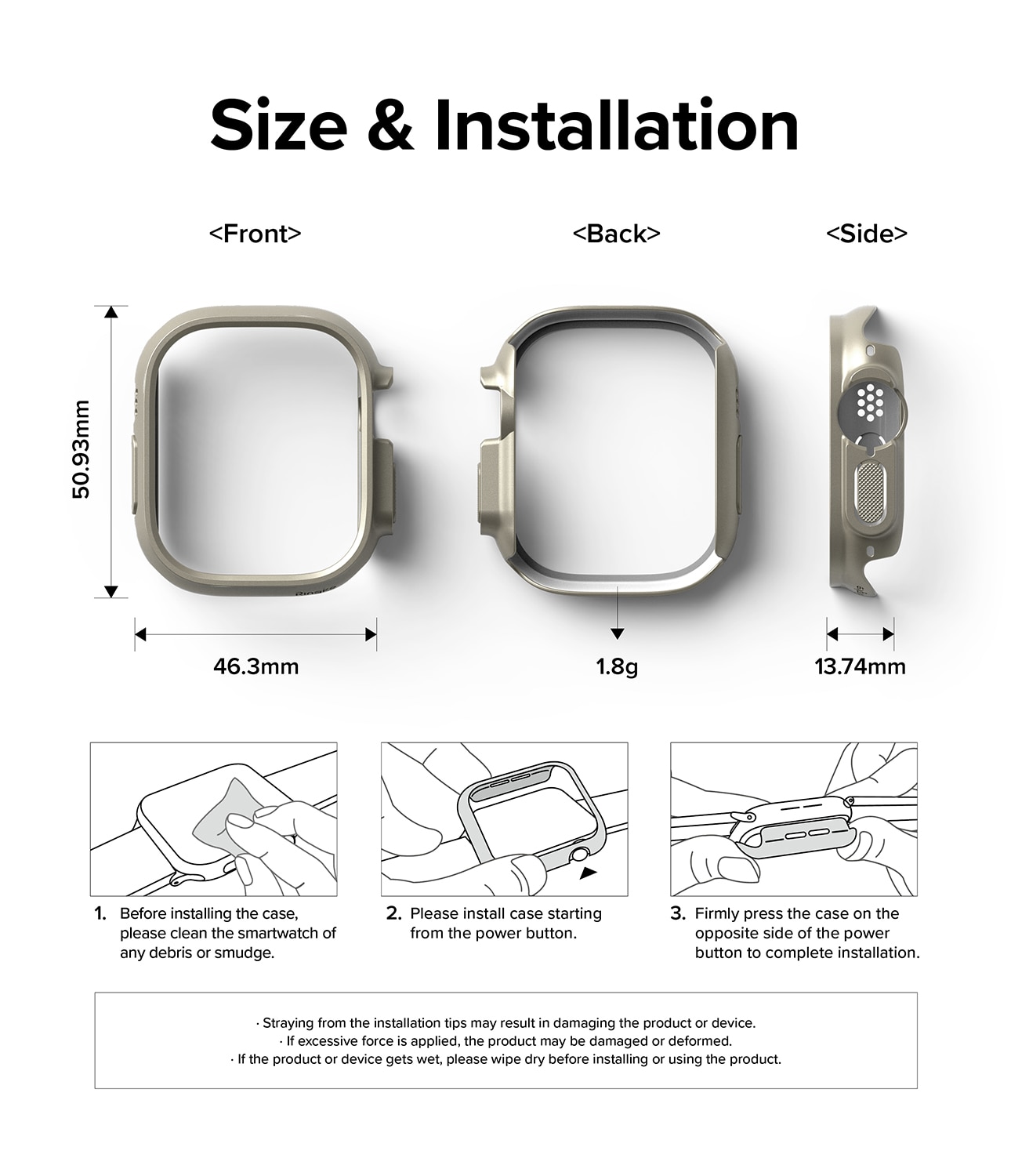 Funda Slim (2 piezas) Apple Watch Ultra 49mm 2nd Gen Multi color/patrón