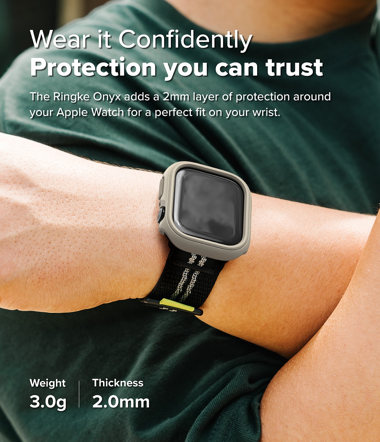 Funda Onyx Apple Watch Series 10 46mm Grey Sand