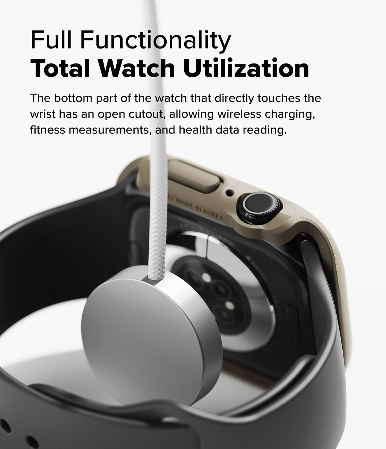Funda Onyx Apple Watch Series 10 46mm Grey Sand