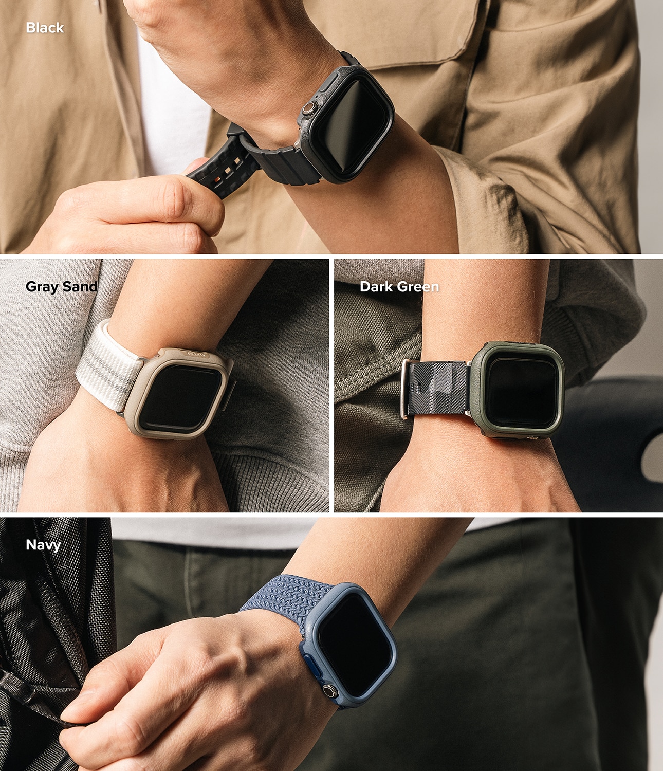 Funda Onyx Apple Watch Series 10 46mm Grey Sand