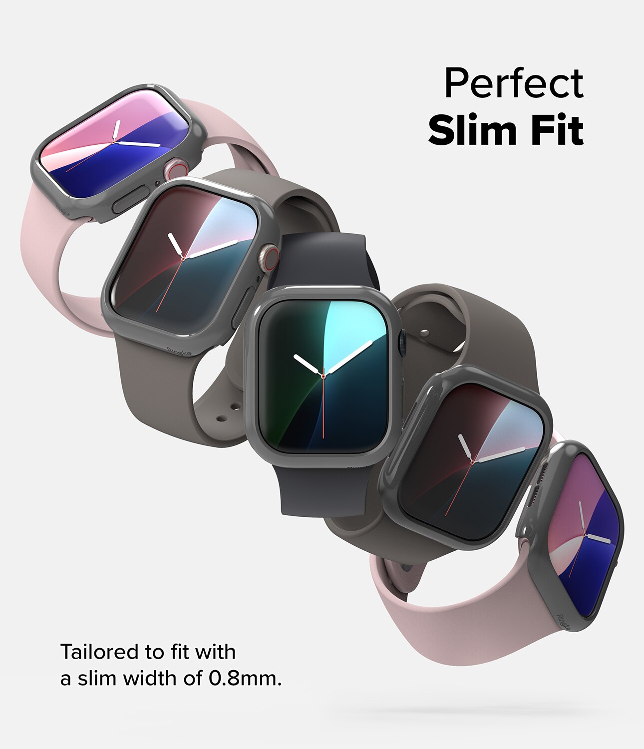 Funda Slim (2 piezas) Apple Watch Series 10 42mm Multi color/patrón