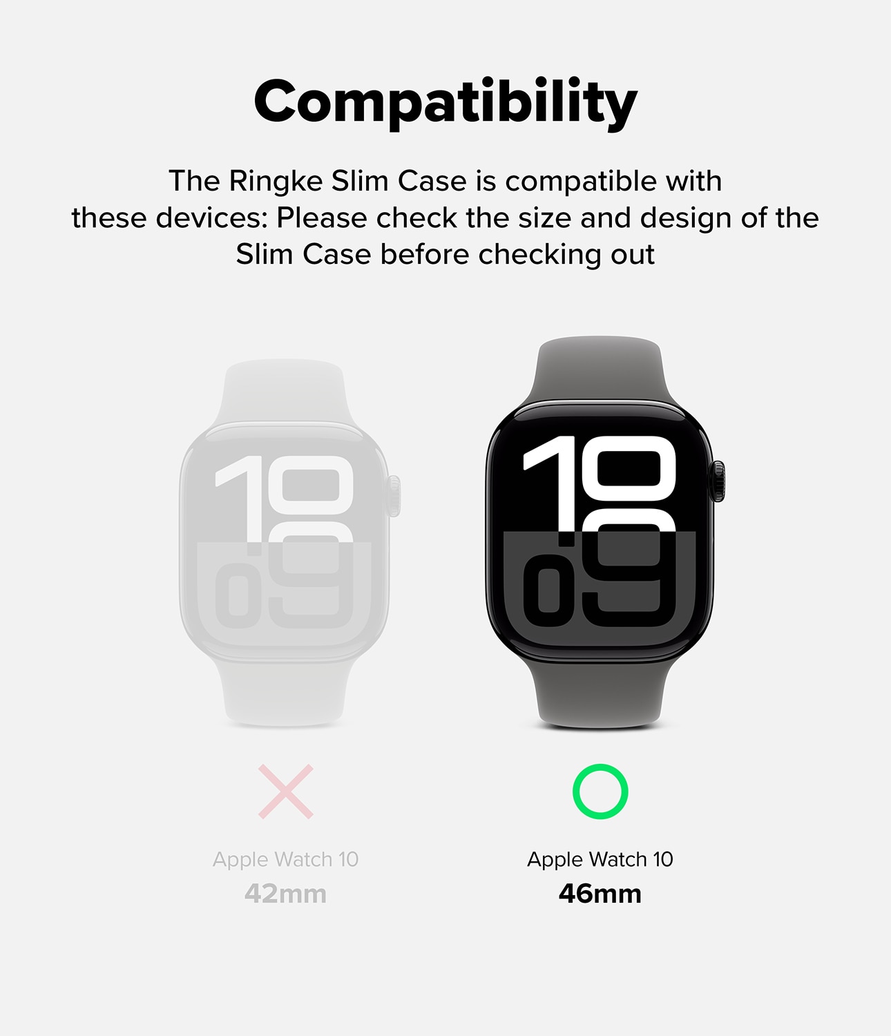 Funda Slim (2 piezas) Apple Watch Series 10 46mm Multi color/patrón