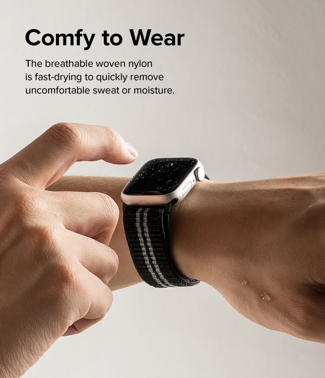 Sports Air Loop Band Apple Watch 45mm Series 9 Black