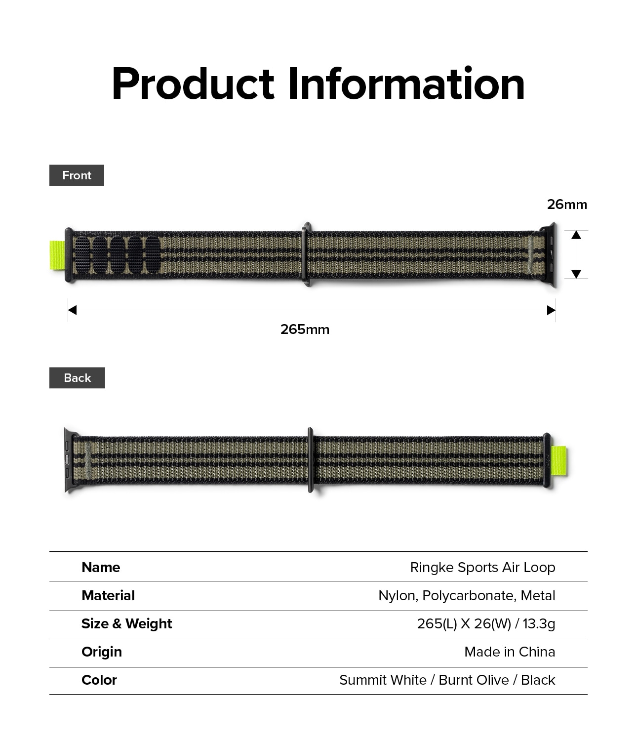 Sports Air Loop Band Apple Watch 45mm Series 7 Burnt Olive