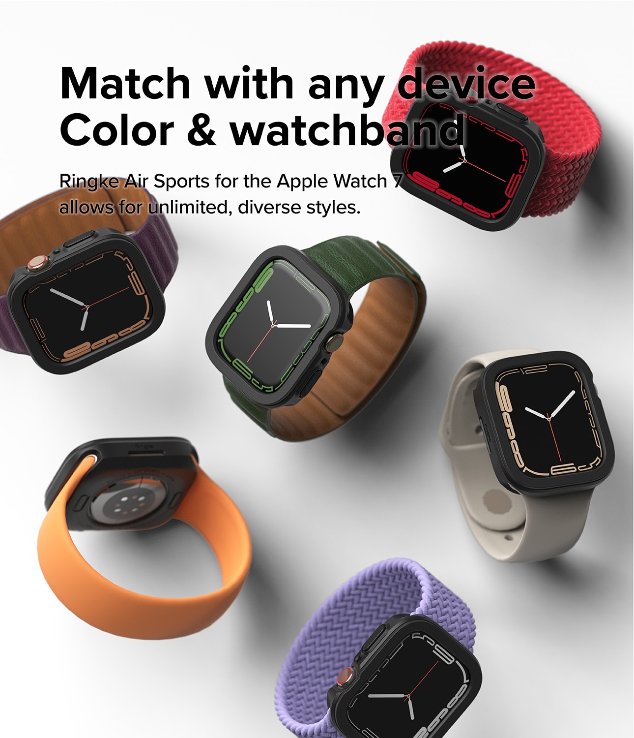 Funda Air Sports Apple Watch 45mm Series 9 Black