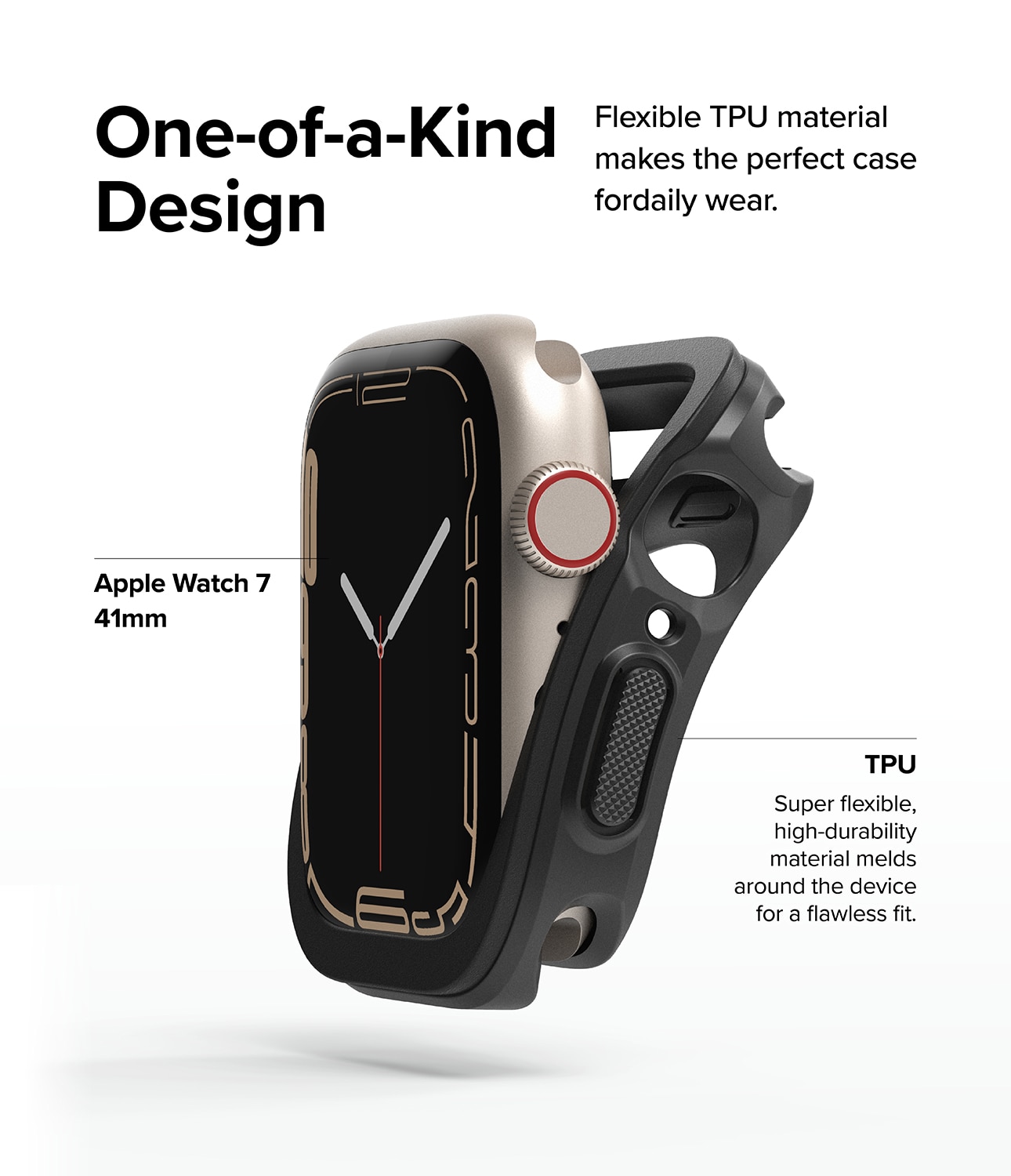 Funda Air Sports Apple Watch Series 8 41mm Black