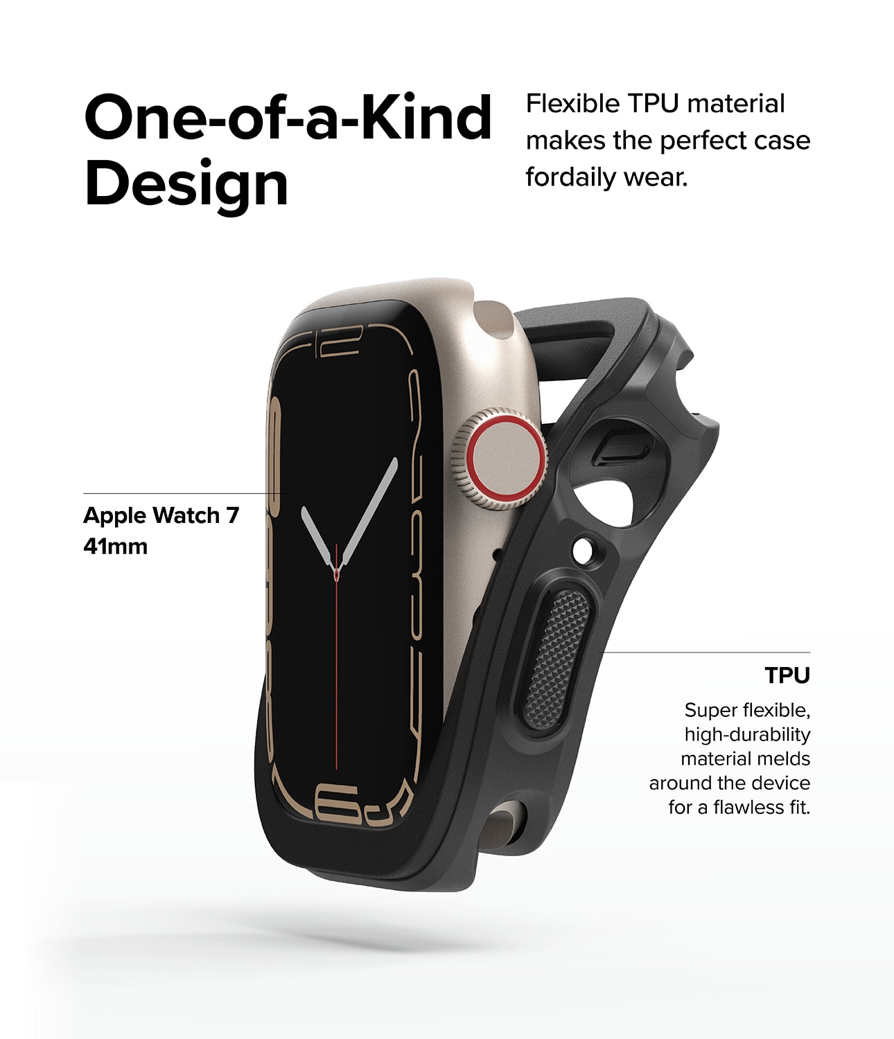 Funda Air Sports Apple Watch 45mm Series 9 Black