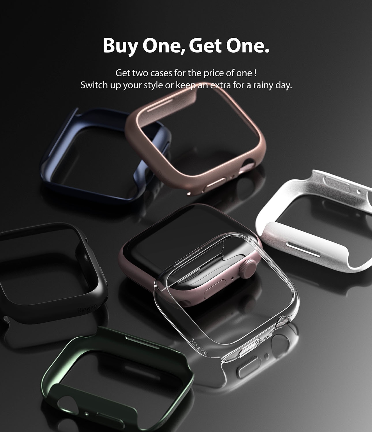 Funda Slim (2 piezas) Apple Watch Series 7 41mm Multi color/patrón